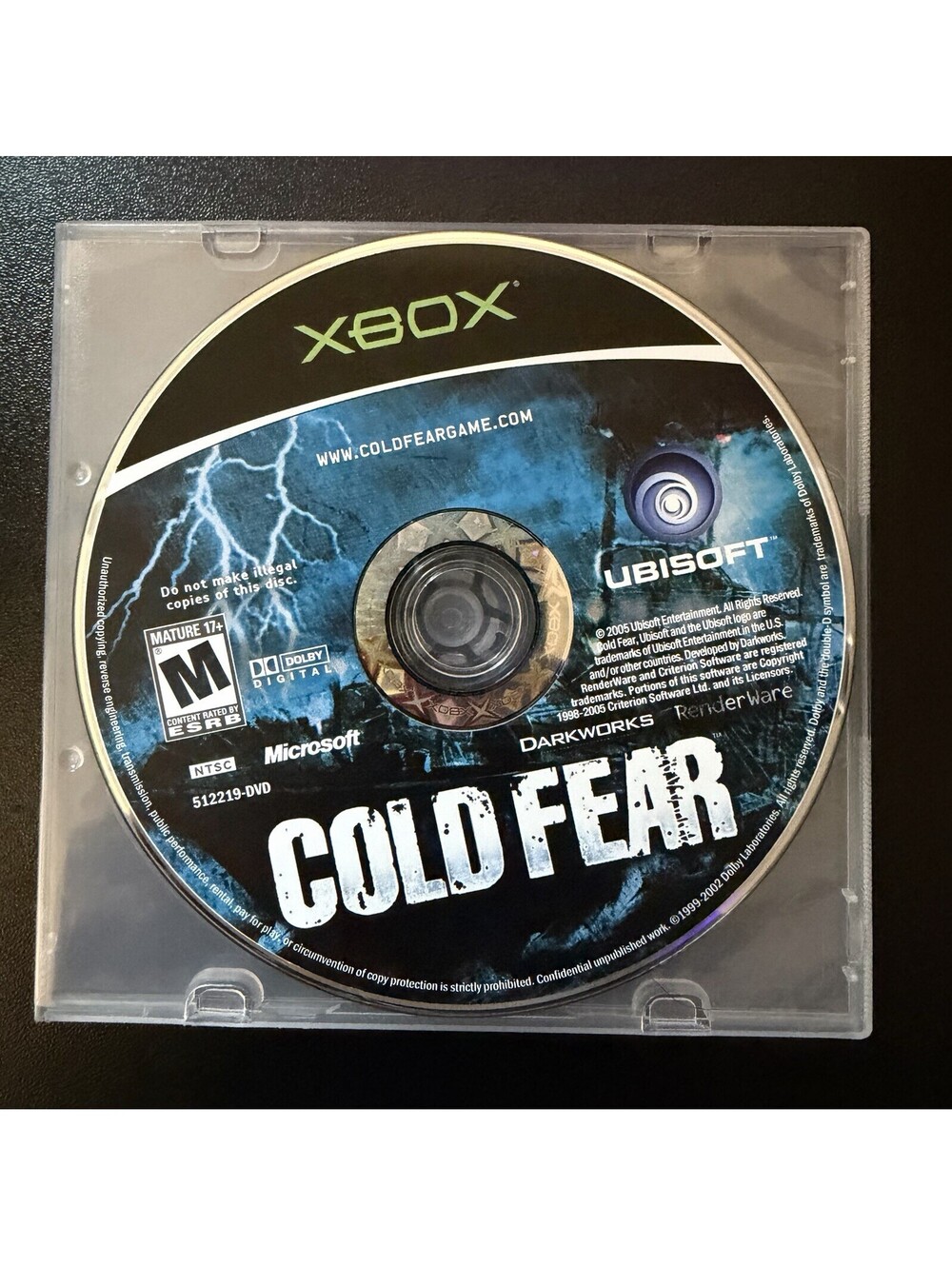 Cold Fear (Microsoft Xbox, 2005) Disc Only VGC Tested & Working